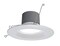 NICOR 5/6in. 878Lm LED Downlight in White w/ Baffle, 3000K Round Recessed Light